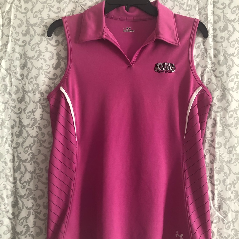 Under Armour sleeveless golf polo